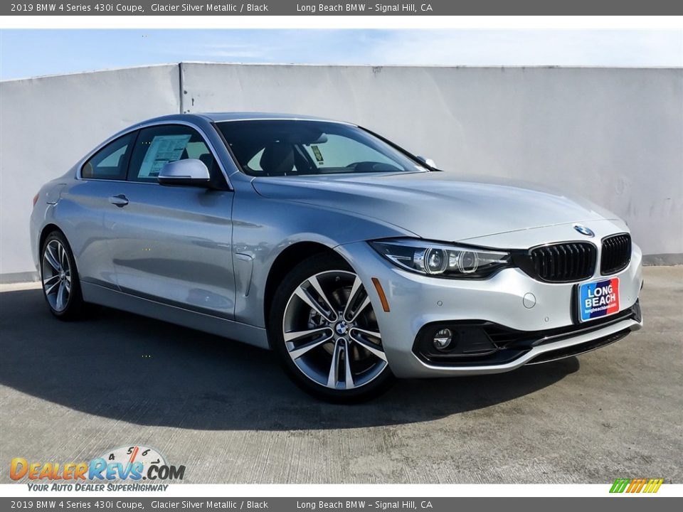 2019 BMW 4 Series 430i Coupe Glacier Silver Metallic / Black Photo #12