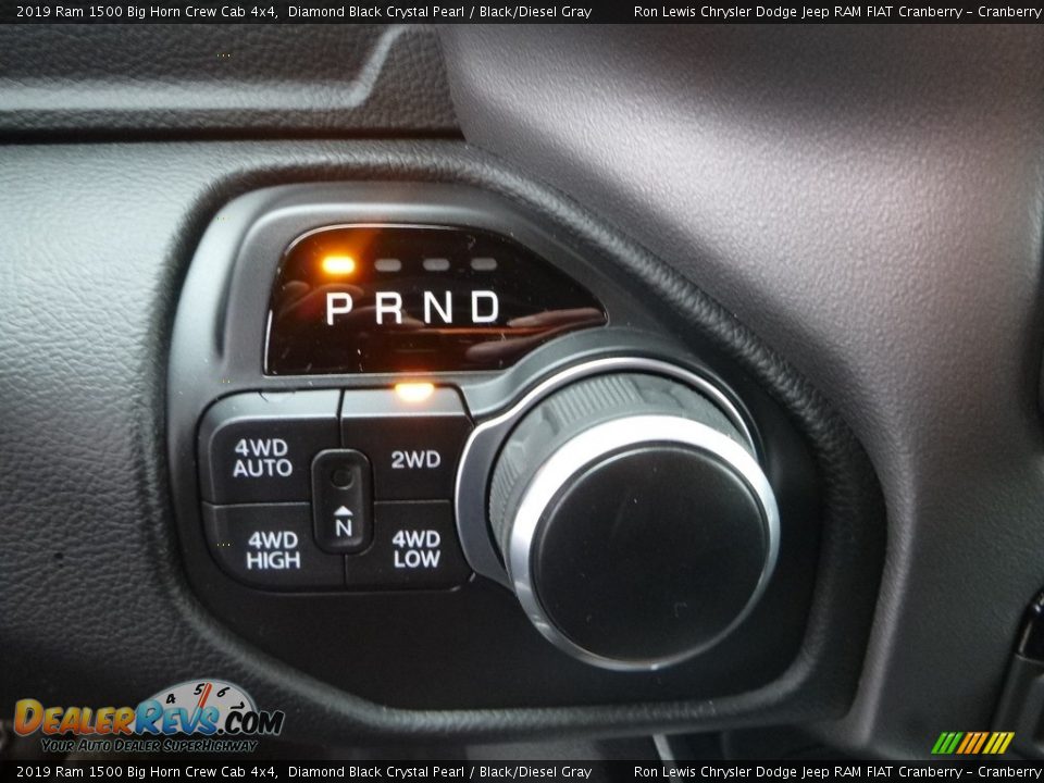 2019 Ram 1500 Big Horn Crew Cab 4x4 Diamond Black Crystal Pearl / Black/Diesel Gray Photo #20