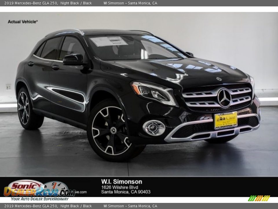 2019 Mercedes-Benz GLA 250 Night Black / Black Photo #1