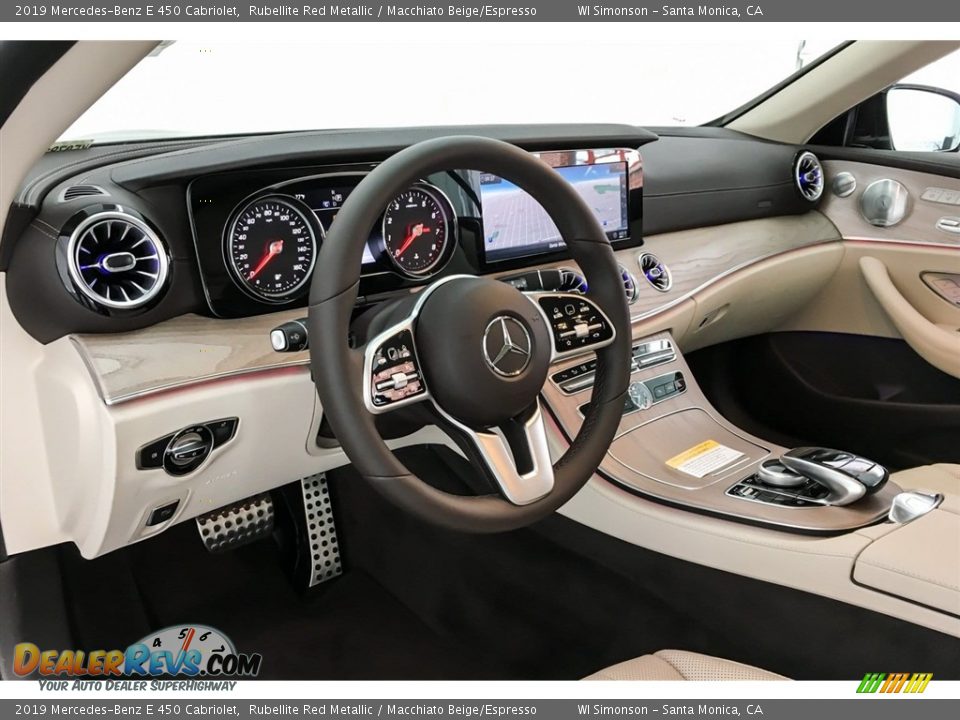 2019 Mercedes-Benz E 450 Cabriolet Rubellite Red Metallic / Macchiato Beige/Espresso Photo #4