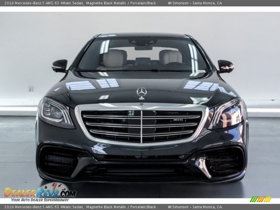 2019 Mercedes-Benz S AMG 63 4Matic Sedan Magnetite Black Metallic / Porcelain/Black Photo #2