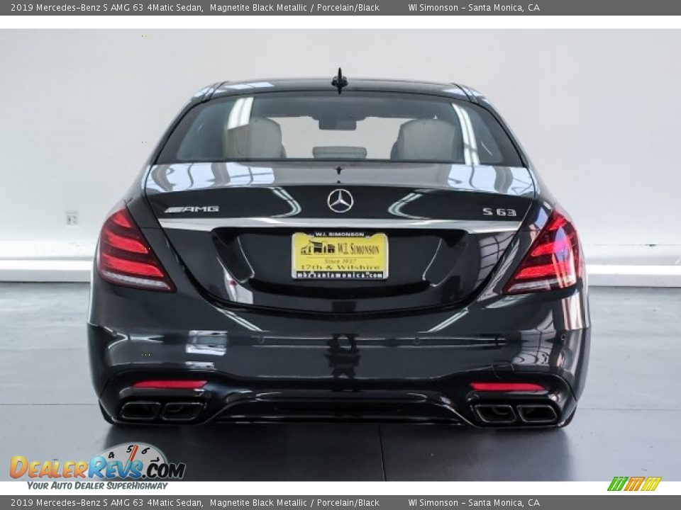 2019 Mercedes-Benz S AMG 63 4Matic Sedan Magnetite Black Metallic / Porcelain/Black Photo #3
