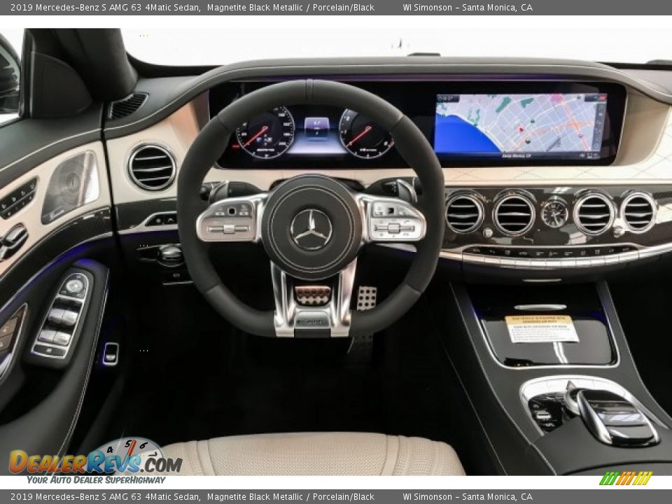 2019 Mercedes-Benz S AMG 63 4Matic Sedan Magnetite Black Metallic / Porcelain/Black Photo #4
