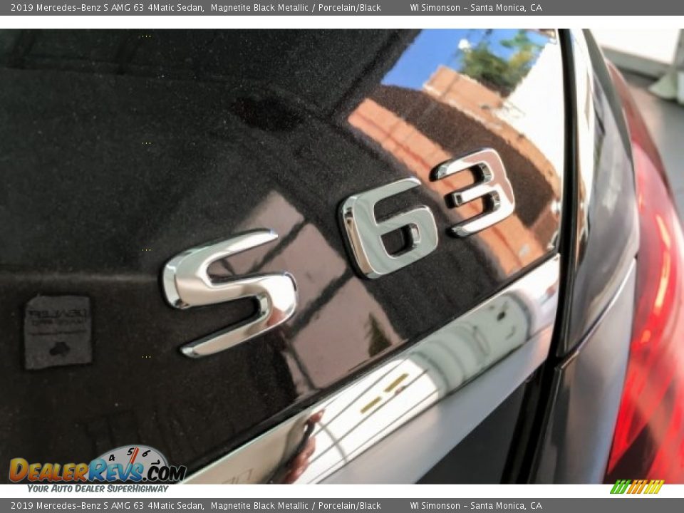 2019 Mercedes-Benz S AMG 63 4Matic Sedan Magnetite Black Metallic / Porcelain/Black Photo #7