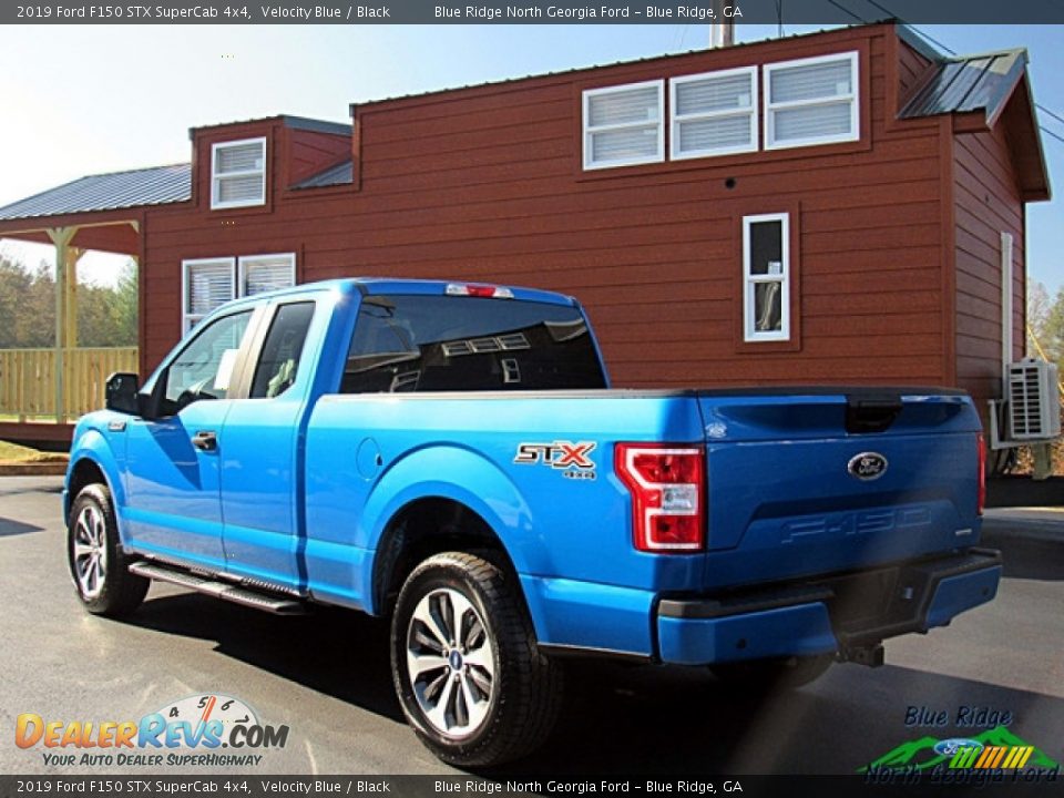 2019 Ford F150 STX SuperCab 4x4 Velocity Blue / Black Photo #3