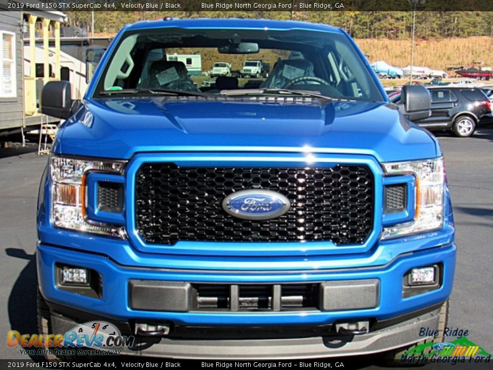 2019 Ford F150 STX SuperCab 4x4 Velocity Blue / Black Photo #4