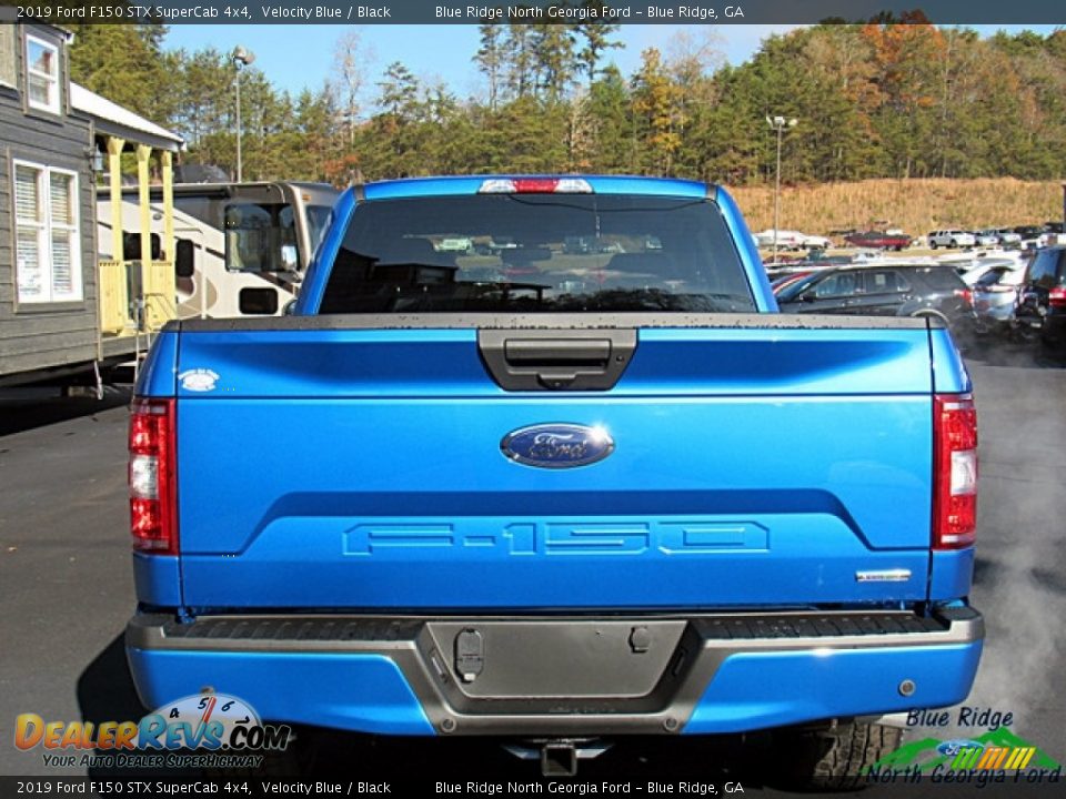 2019 Ford F150 STX SuperCab 4x4 Velocity Blue / Black Photo #5