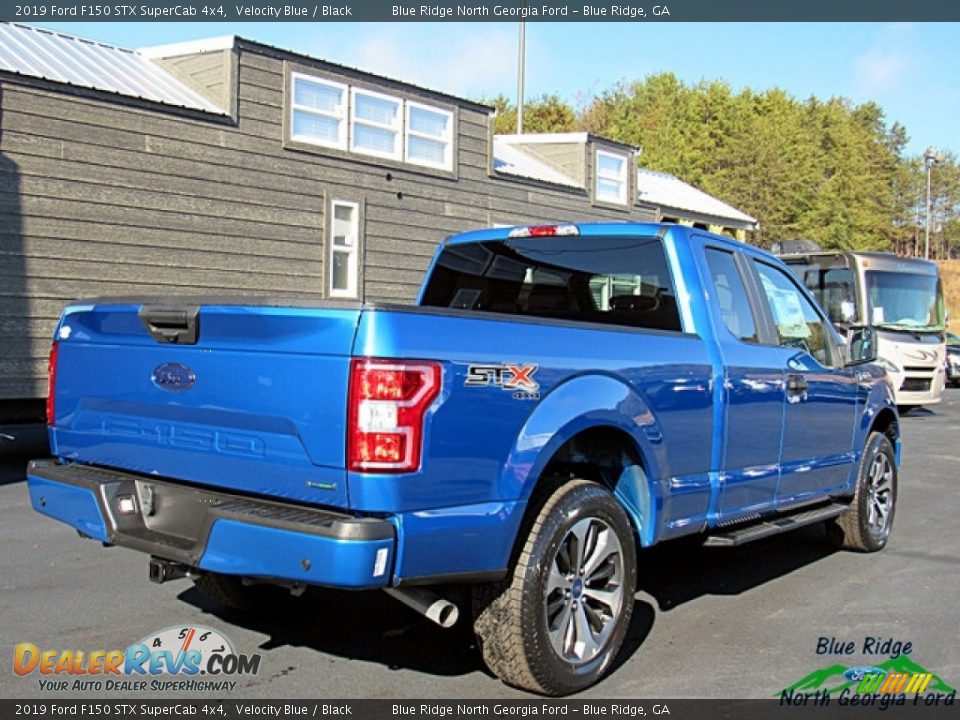 2019 Ford F150 STX SuperCab 4x4 Velocity Blue / Black Photo #6