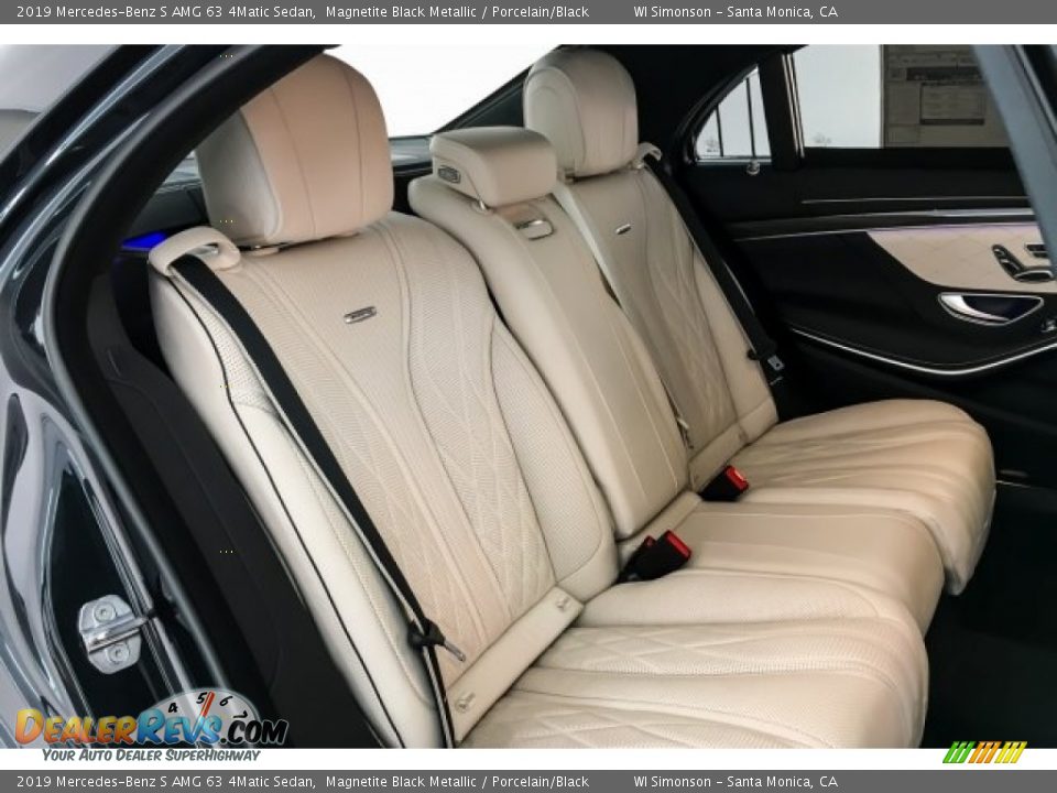 Rear Seat of 2019 Mercedes-Benz S AMG 63 4Matic Sedan Photo #13