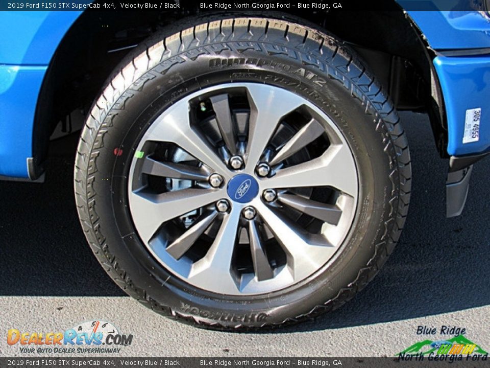 2019 Ford F150 STX SuperCab 4x4 Velocity Blue / Black Photo #9