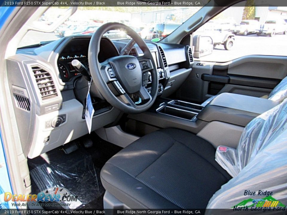 2019 Ford F150 STX SuperCab 4x4 Velocity Blue / Black Photo #11