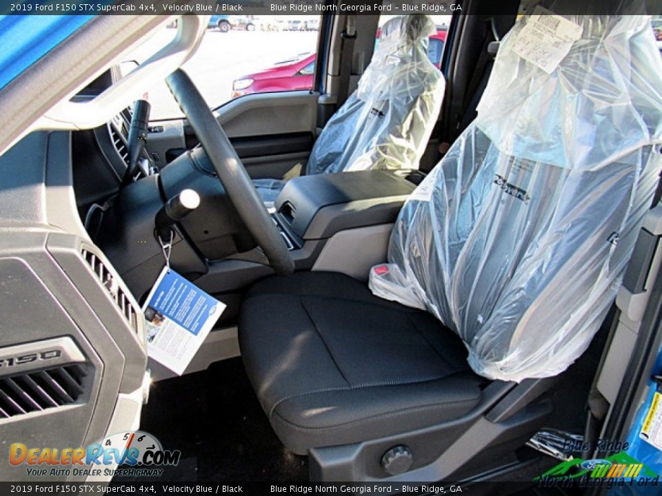 2019 Ford F150 STX SuperCab 4x4 Velocity Blue / Black Photo #12