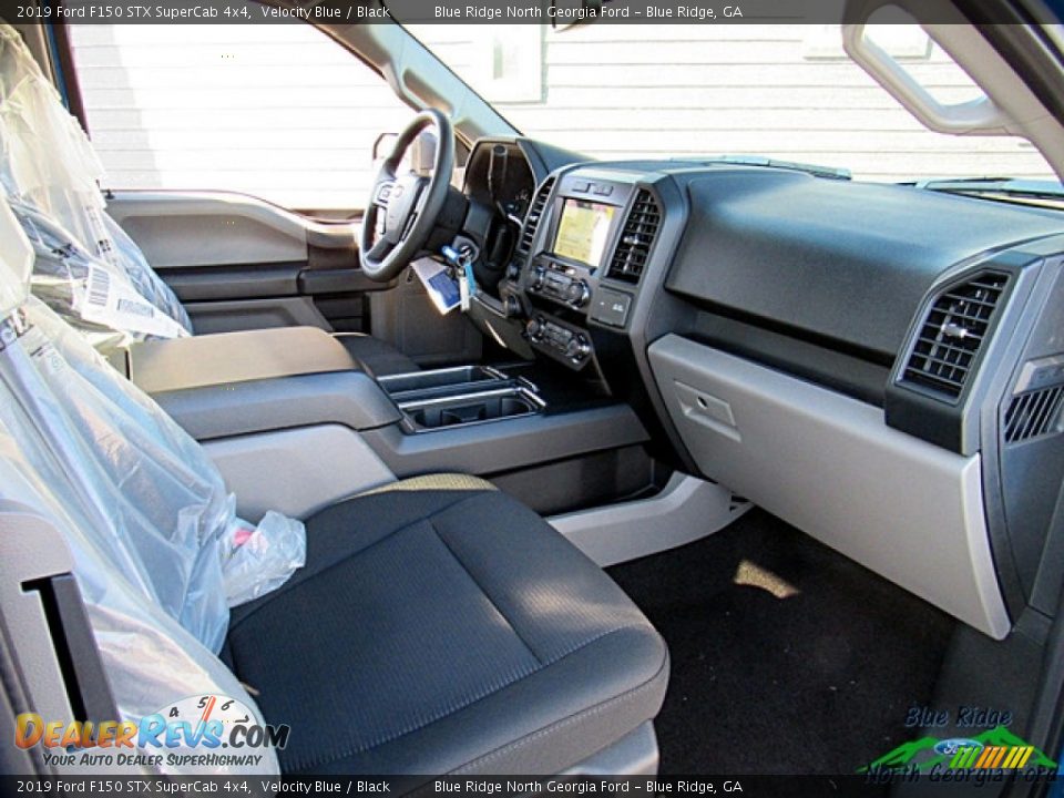 2019 Ford F150 STX SuperCab 4x4 Velocity Blue / Black Photo #13