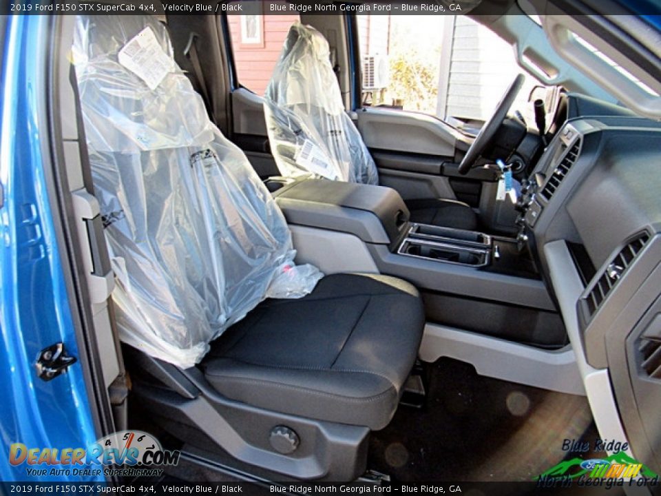 2019 Ford F150 STX SuperCab 4x4 Velocity Blue / Black Photo #14