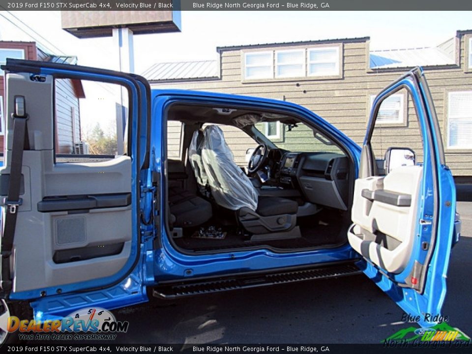 2019 Ford F150 STX SuperCab 4x4 Velocity Blue / Black Photo #16