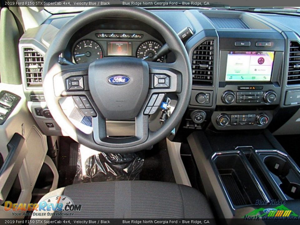 2019 Ford F150 STX SuperCab 4x4 Velocity Blue / Black Photo #18