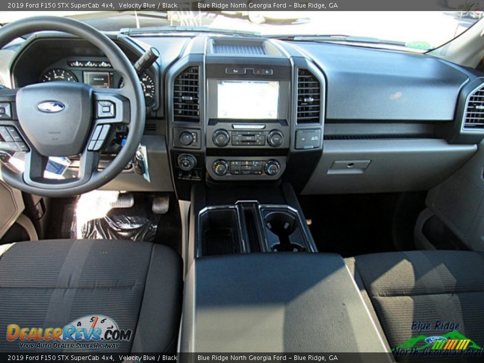 2019 Ford F150 STX SuperCab 4x4 Velocity Blue / Black Photo #19