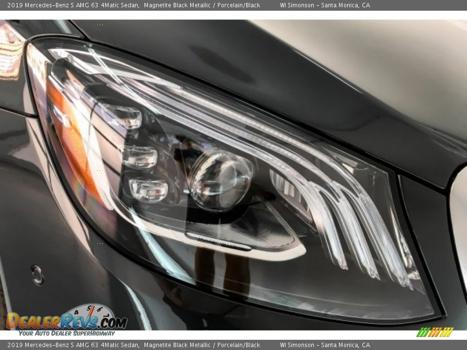 2019 Mercedes-Benz S AMG 63 4Matic Sedan Magnetite Black Metallic / Porcelain/Black Photo #33
