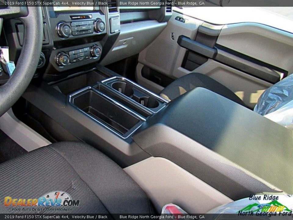 2019 Ford F150 STX SuperCab 4x4 Velocity Blue / Black Photo #28