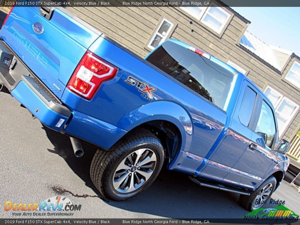 2019 Ford F150 STX SuperCab 4x4 Velocity Blue / Black Photo #32