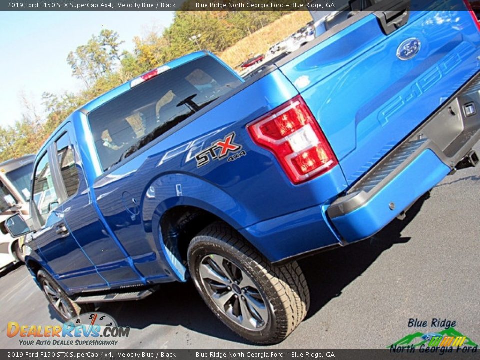 2019 Ford F150 STX SuperCab 4x4 Velocity Blue / Black Photo #33