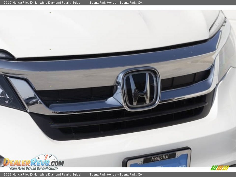 2019 Honda Pilot EX-L White Diamond Pearl / Beige Photo #4