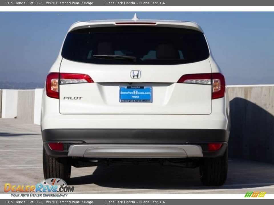 2019 Honda Pilot EX-L White Diamond Pearl / Beige Photo #6