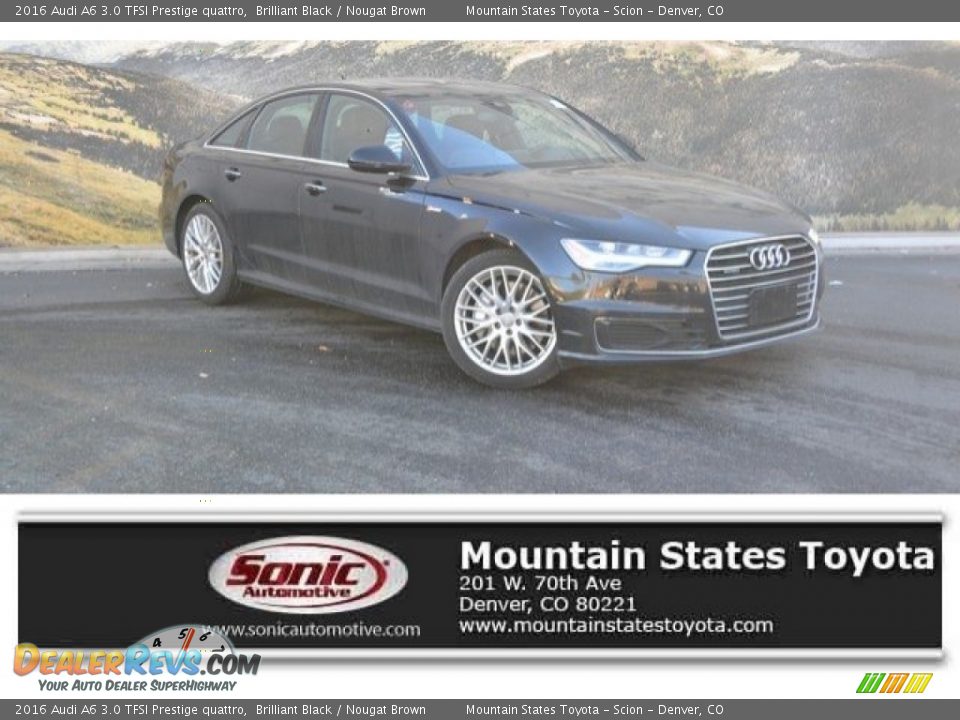 2016 Audi A6 3.0 TFSI Prestige quattro Brilliant Black / Nougat Brown Photo #1