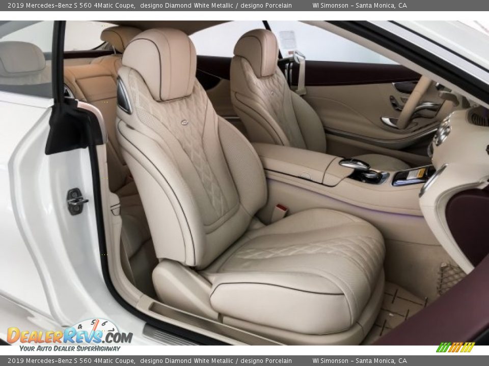 designo Porcelain Interior - 2019 Mercedes-Benz S 560 4Matic Coupe Photo #6