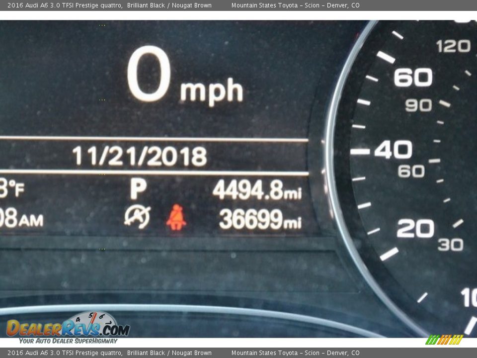 2016 Audi A6 3.0 TFSI Prestige quattro Brilliant Black / Nougat Brown Photo #12