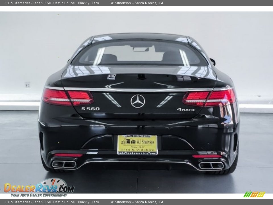 2019 Mercedes-Benz S 560 4Matic Coupe Black / Black Photo #3