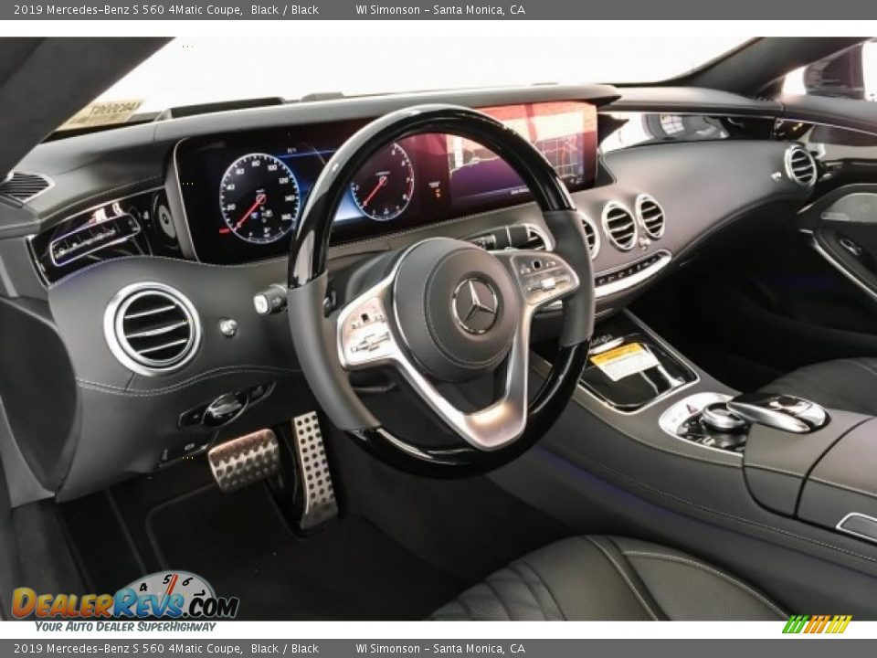2019 Mercedes-Benz S 560 4Matic Coupe Black / Black Photo #4