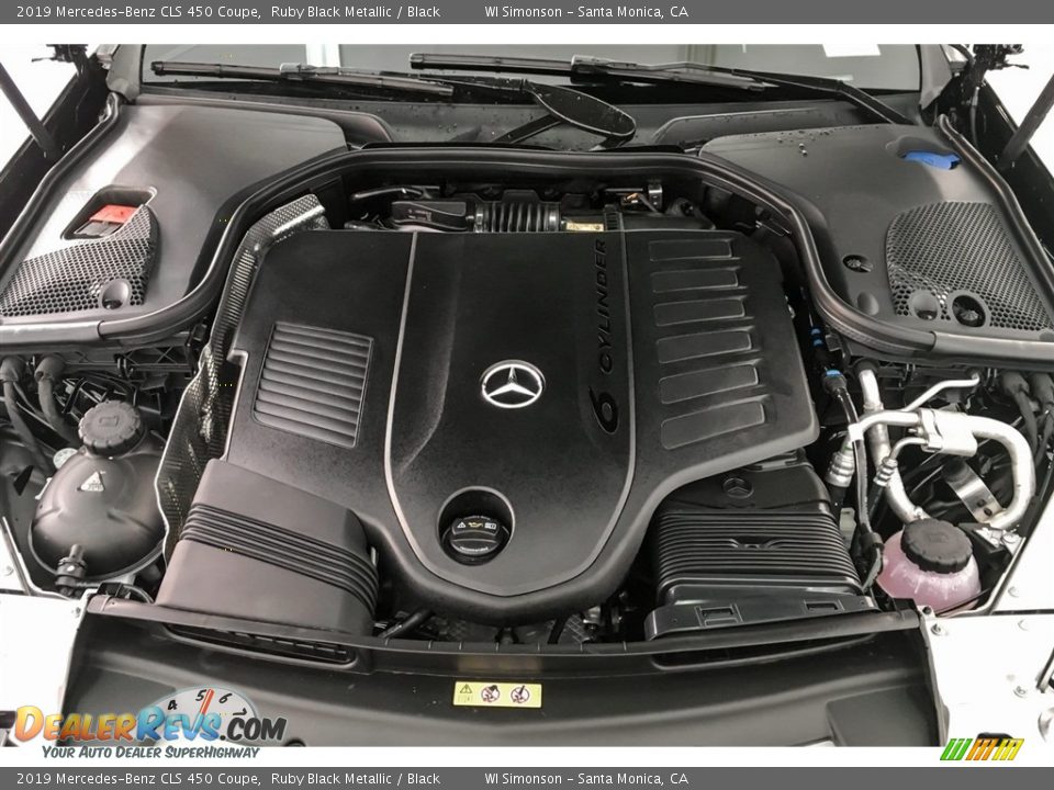 2019 Mercedes-Benz CLS 450 Coupe Ruby Black Metallic / Black Photo #8