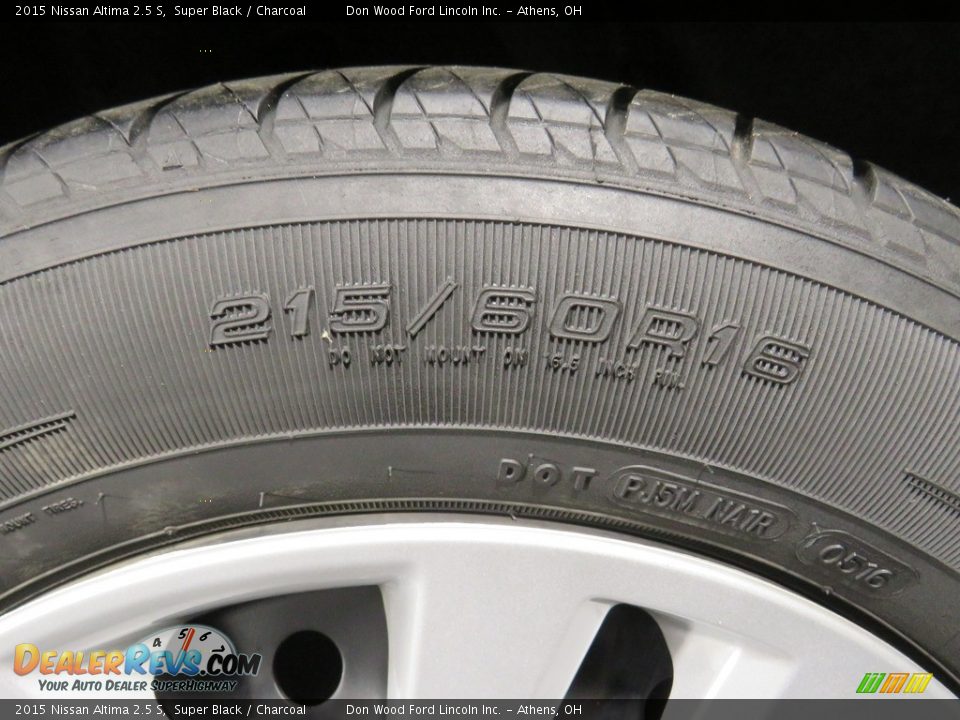 2015 Nissan Altima 2.5 S Super Black / Charcoal Photo #4