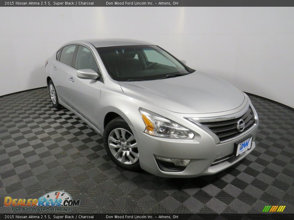 2015 Nissan Altima 2.5 S Super Black / Charcoal Photo #5
