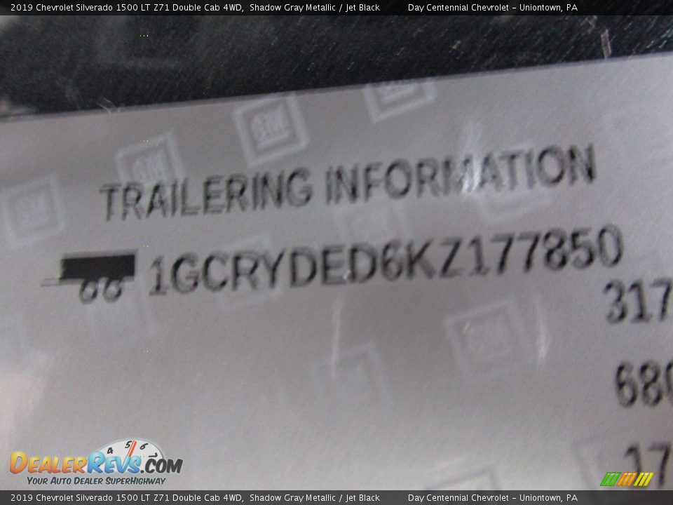 2019 Chevrolet Silverado 1500 LT Z71 Double Cab 4WD Shadow Gray Metallic / Jet Black Photo #19