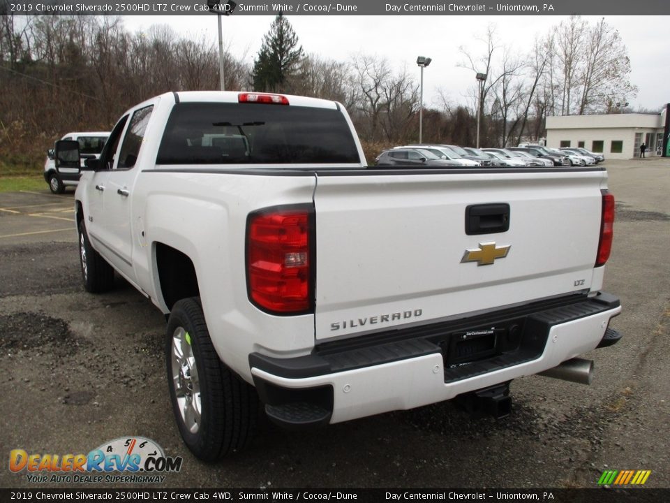 2019 Chevrolet Silverado 2500HD LTZ Crew Cab 4WD Summit White / Cocoa/­Dune Photo #5