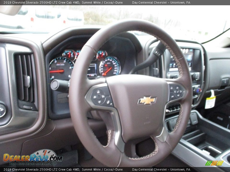 2019 Chevrolet Silverado 2500HD LTZ Crew Cab 4WD Summit White / Cocoa/­Dune Photo #14