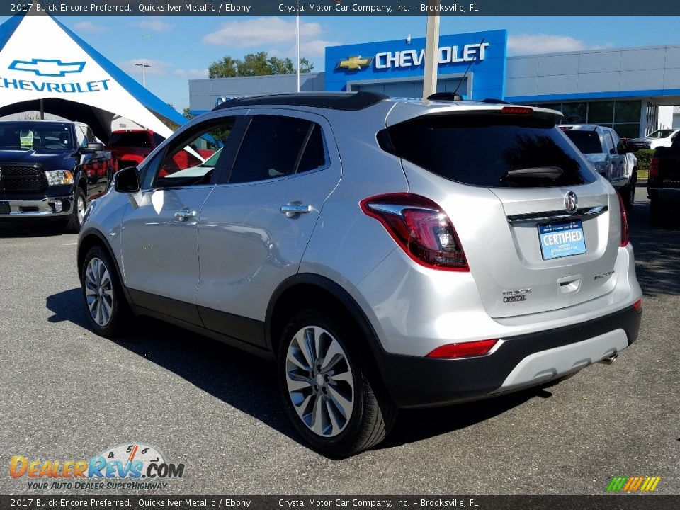 2017 Buick Encore Preferred Quicksilver Metallic / Ebony Photo #3