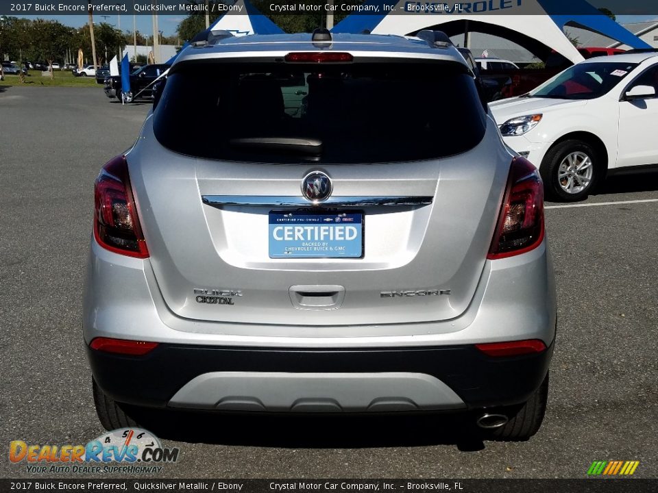 2017 Buick Encore Preferred Quicksilver Metallic / Ebony Photo #4