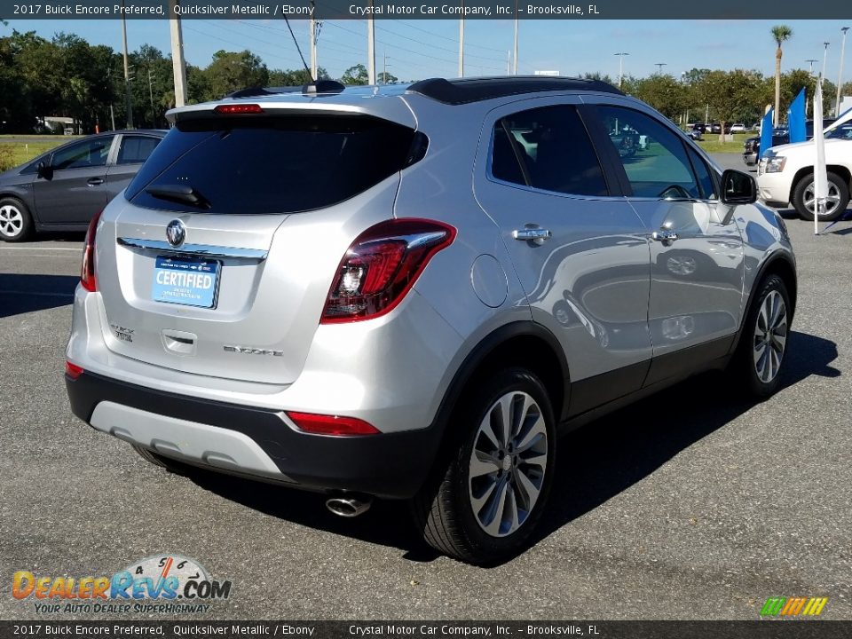2017 Buick Encore Preferred Quicksilver Metallic / Ebony Photo #5