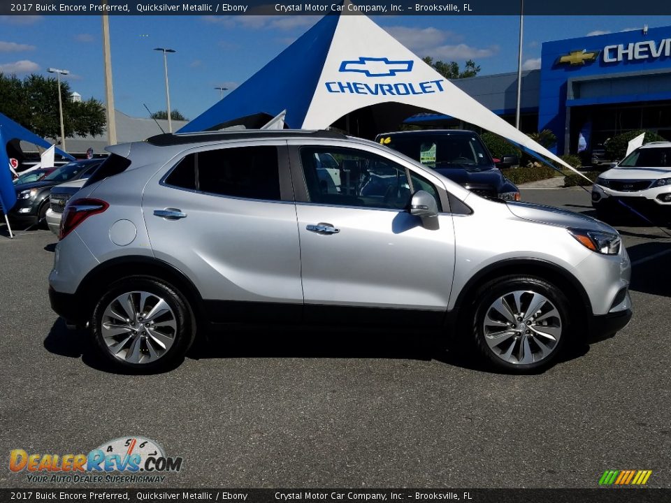 2017 Buick Encore Preferred Quicksilver Metallic / Ebony Photo #6