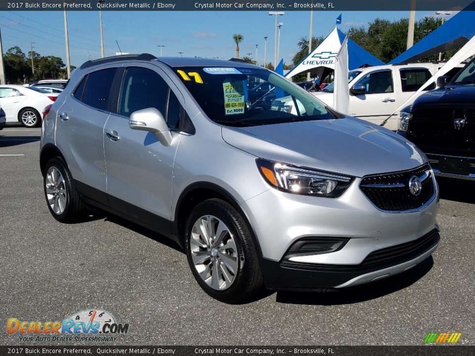 2017 Buick Encore Preferred Quicksilver Metallic / Ebony Photo #7