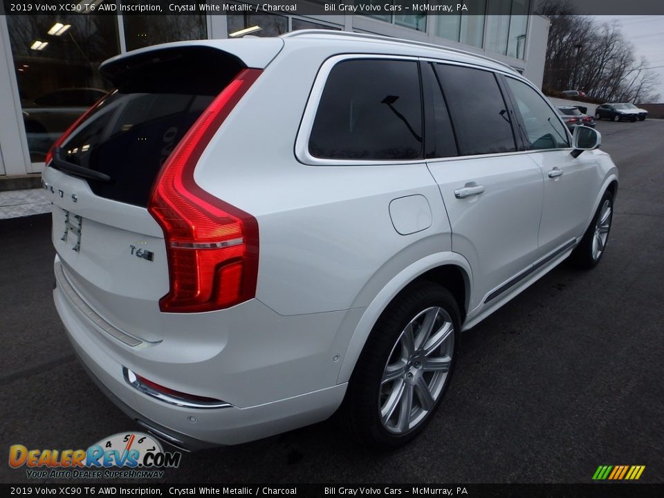 2019 Volvo XC90 T6 AWD Inscription Crystal White Metallic / Charcoal Photo #2