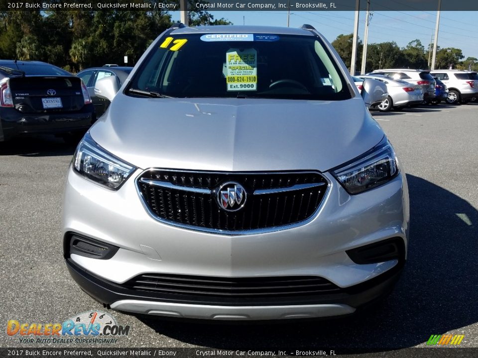 2017 Buick Encore Preferred Quicksilver Metallic / Ebony Photo #8