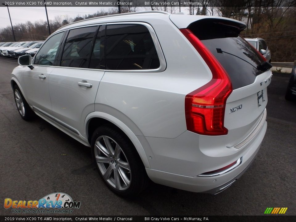 2019 Volvo XC90 T6 AWD Inscription Crystal White Metallic / Charcoal Photo #4