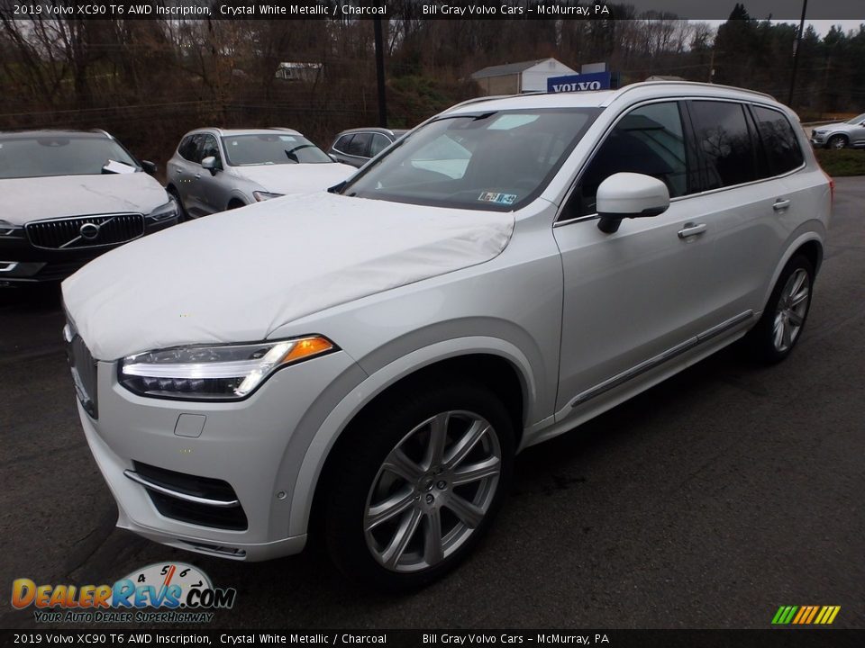 2019 Volvo XC90 T6 AWD Inscription Crystal White Metallic / Charcoal Photo #5
