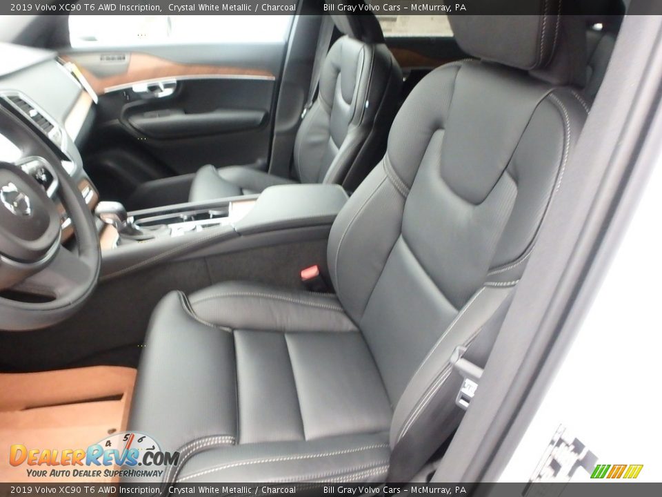 2019 Volvo XC90 T6 AWD Inscription Crystal White Metallic / Charcoal Photo #7