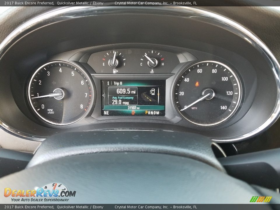 2017 Buick Encore Preferred Quicksilver Metallic / Ebony Photo #14