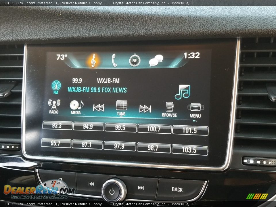 2017 Buick Encore Preferred Quicksilver Metallic / Ebony Photo #15